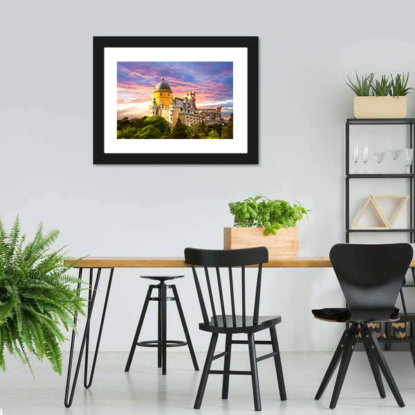 Fairy Palace In Sintra Portugal Canvas Wall Art-5 Horizontal-Gallery Wrap-22" x 12"-Tiaracle