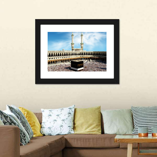 Kaaba at Masjid Al-haram, Mecca Canvas Wall Art