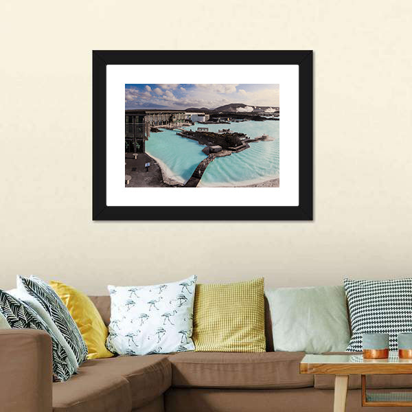 Geothermal Pool in Iceland Canvas Wall Art