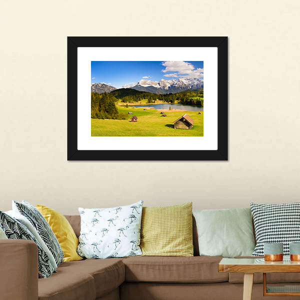 Lake in the Bavarian Alps Canvas Wall Art
