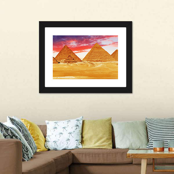 Egyptian Pyramids Canvas Wall Art