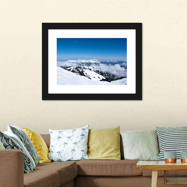 Snow-capped Austrian Alps Canvas Wall Art