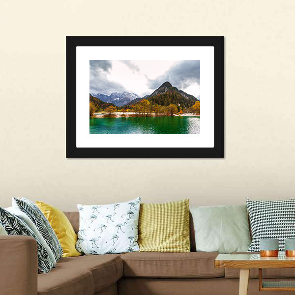 Lake Jasna Slovenia Canvas Wall Art-5 Horizontal-Gallery Wrap-22" x 12"-Tiaracle