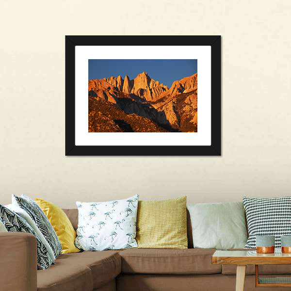 Mount Whitney Canvas Wall Art-5 Horizontal-Gallery Wrap-22" x 12"-Tiaracle