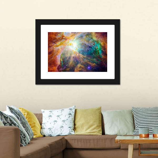 Cosmic Cloud Orion Nebula Canvas Wall Art-5 Horizontal-Gallery Wrap-22" x 12"-Tiaracle