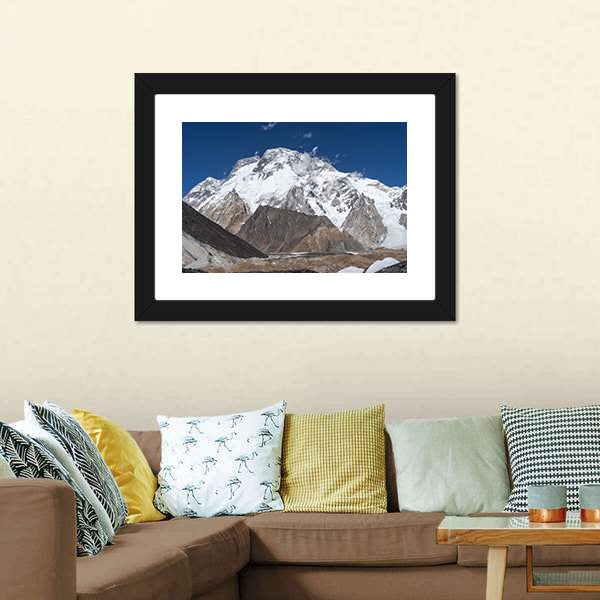 K2 Trek Mountain Landscape Canvas Wall Art