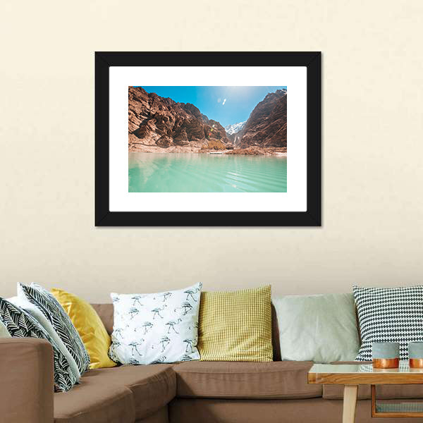 Attabad Lake In Northern Pakistan Canvas Wall Art