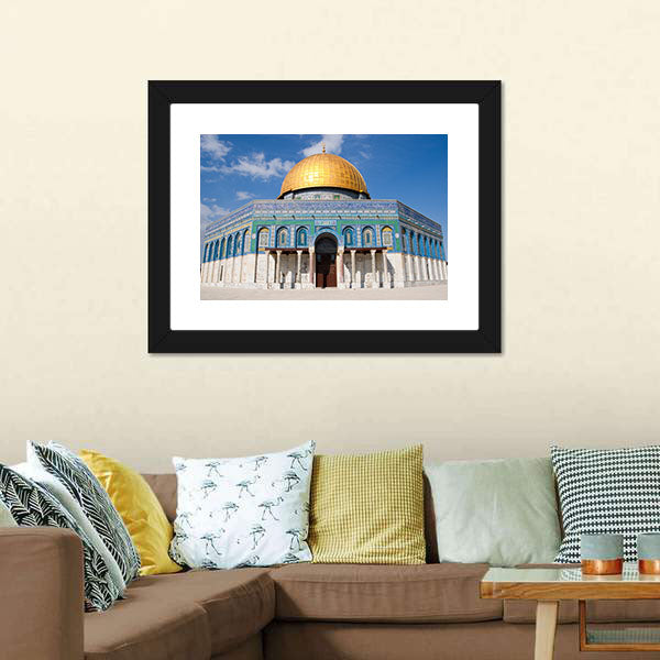 Jerusalem Day View Canvas Wall Art-5 Horizontal-Gallery Wrap-22" x 12"-Tiaracle