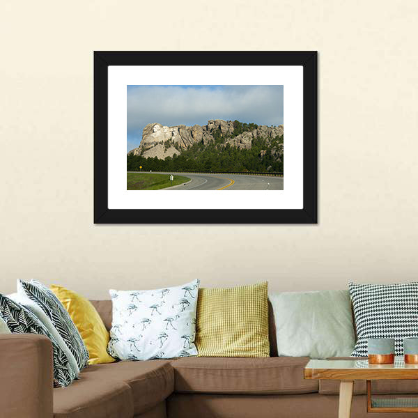 Mount Rushmore In Dakota Canvas Wall Art-5 Horizontal-Gallery Wrap-22" x 12"-Tiaracle