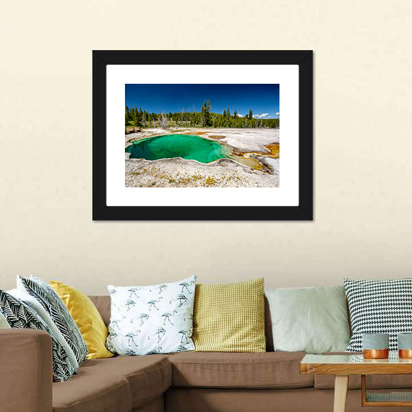 Hot Thermal Spring Abyss Pool Canvas Wall Art-5 Horizontal-Gallery Wrap-22" x 12"-Tiaracle