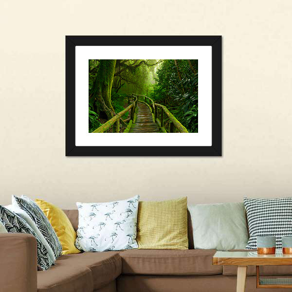 Nepal Jungle Canvas Wall Art-5 Horizontal-Gallery Wrap-22" x 12"-Tiaracle