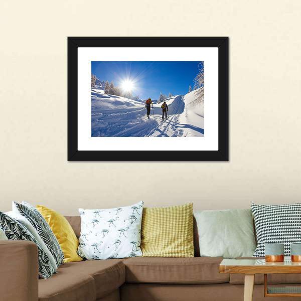 Cross-Country Skiing Canvas Wall Art-5 Horizontal-Gallery Wrap-22" x 12"-Tiaracle