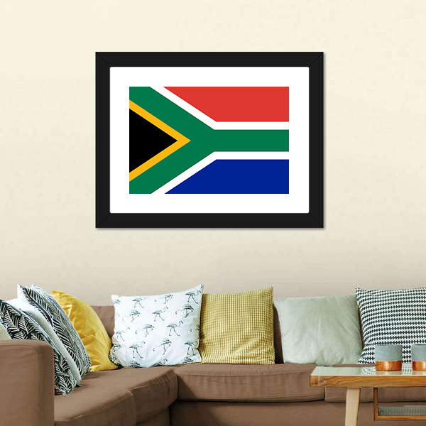 Flag Of South Africa Canvas Wall Art-5 Horizontal-Gallery Wrap-22" x 12"-Tiaracle