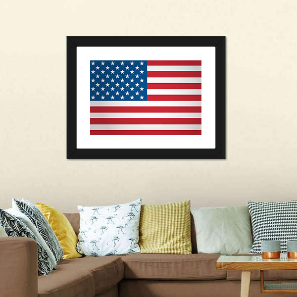 American Flag Canvas Wall Art-5 Horizontal-Gallery Wrap-22" x 12"-Tiaracle