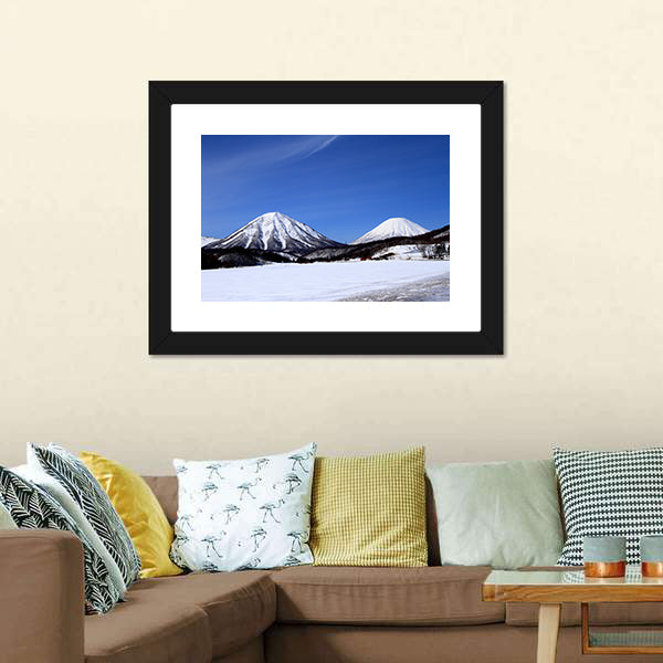 Kimobetsu Town In Winter Canvas Wall Art-3 Horizontal-Gallery Wrap-25" x 16"-Tiaracle