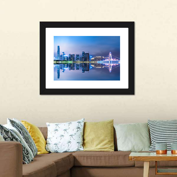 Guangzhou City Skyline Canvas Wall Art
