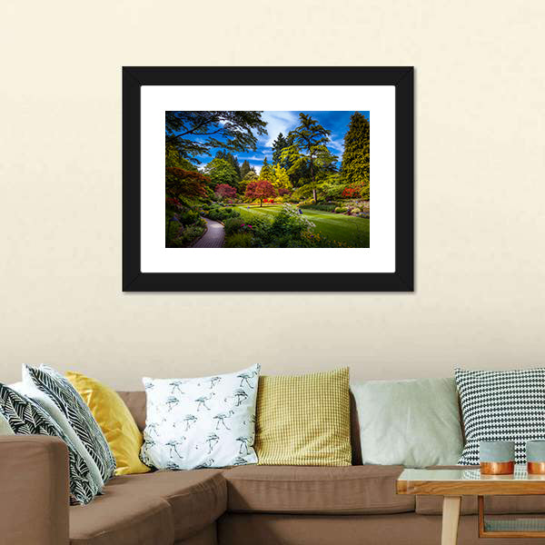 Butchart Garden Canvas Wall Art-3 Horizontal-Gallery Wrap-25" x 16"-Tiaracle