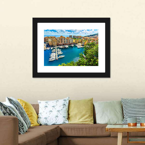 Monte Carlo Bay Monaco Canvas Wall Art-5 Horizontal-Gallery Wrap-22" x 12"-Tiaracle