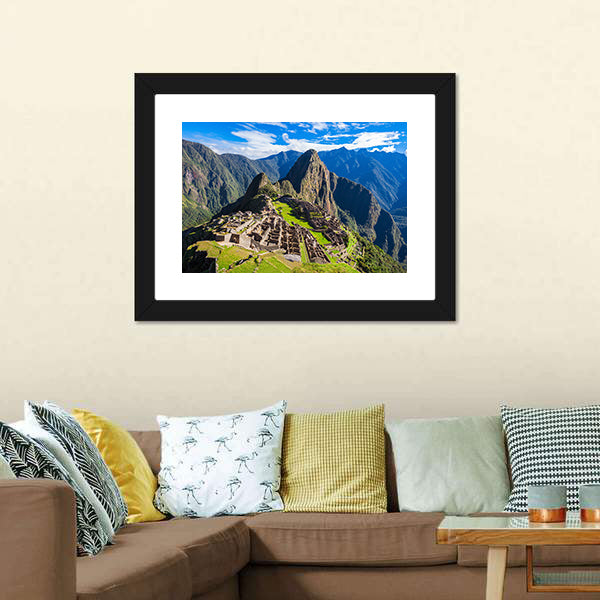 Machu Picchu Canvas Wall Art-5 Horizontal-Gallery Wrap-22" x 12"-Tiaracle