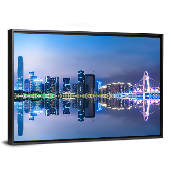 Guangzhou City Skyline Canvas Wall Art