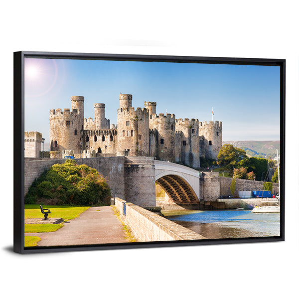 Famous Conwy Castle In Wales Canvas Wall Art