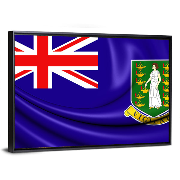 British Virgin Islands Flag Canvas Wall Art