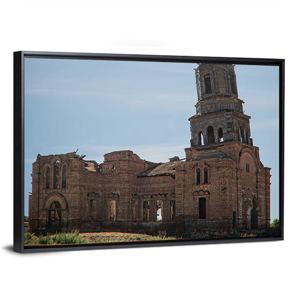 Ruined Kazan Church and Bell Tower Canvas Wall Art