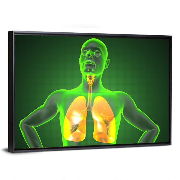 Human Chest Radiography Canvas Wall Art