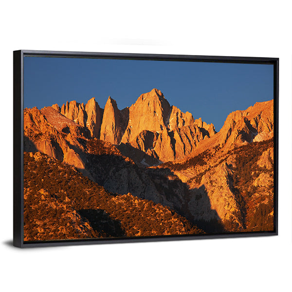 Mount Whitney Canvas Wall Art-1 Piece-Floating Frame-24" x 16"-Tiaracle