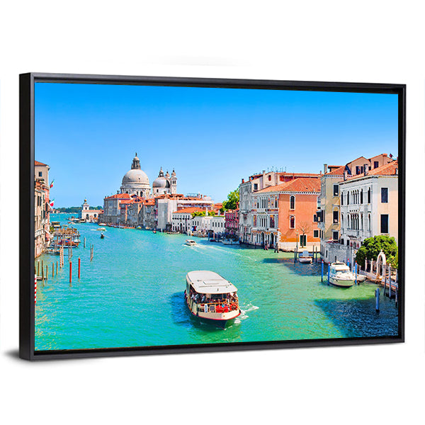 Canal Grande in Sunny Venice Canvas Wall Art