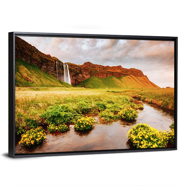 Blooming Green Field Canvas Wall Art