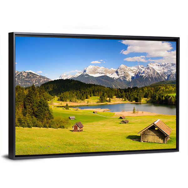 Lake in the Bavarian Alps Canvas Wall Art