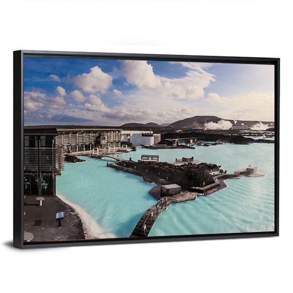Geothermal Pool in Iceland Canvas Wall Art