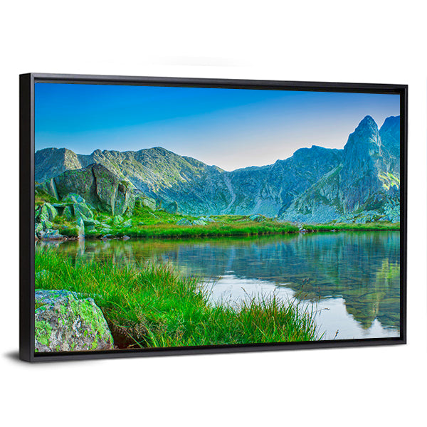 Retezat Mountain Lake Canvas Wall Art