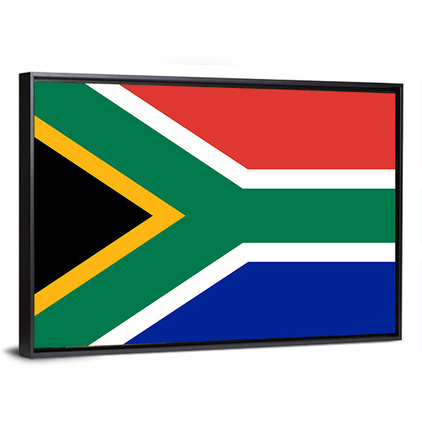 Flag Of South Africa Canvas Wall Art-1 Piece-Floating Frame-36" x 24"-Tiaracle
