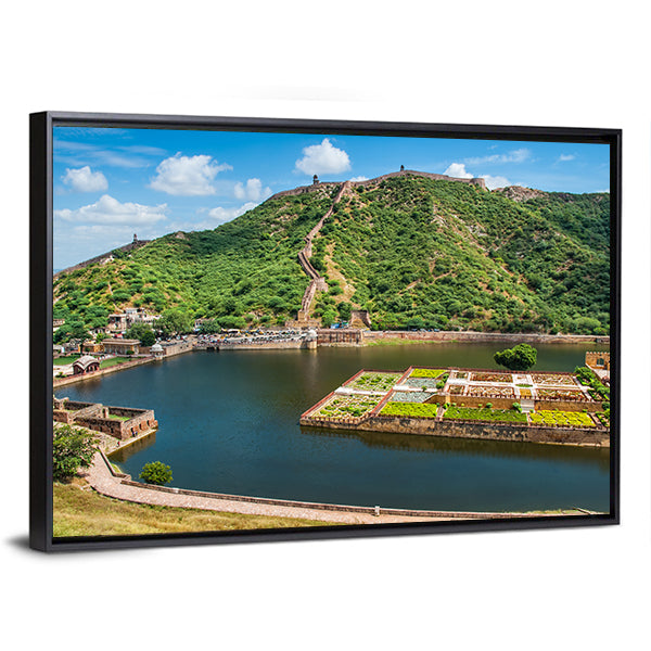 Maota Lake Island Fortress and Gardens Canvas Wall Art