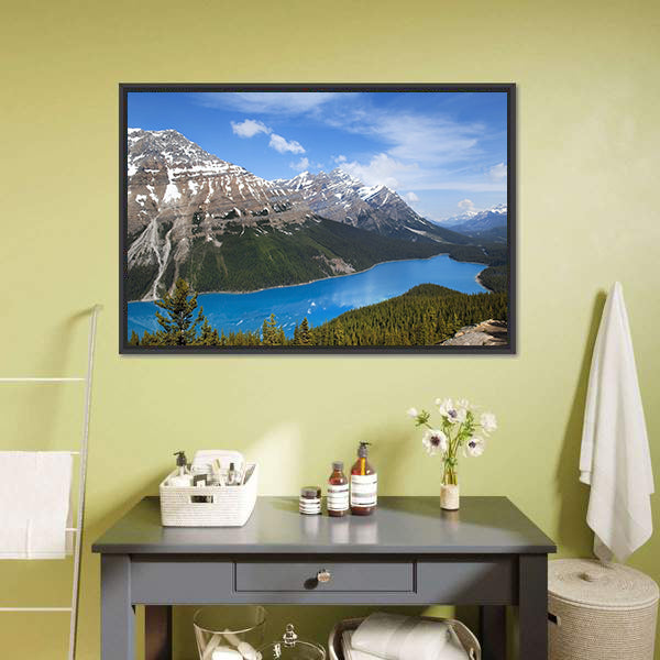 Emerald Lake Alberta Canvas Wall Art-5 Horizontal-Gallery Wrap-22" x 12"-Tiaracle