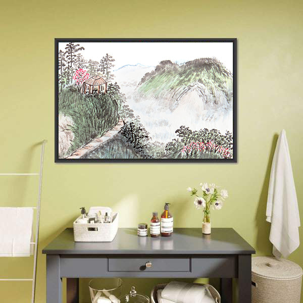 Chinese Landscape Abstract Canvas Wall Art