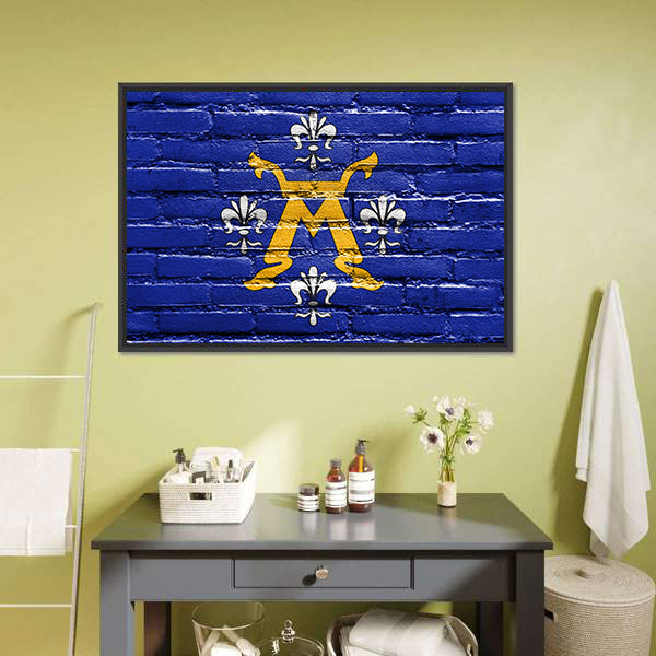 Flag Of Turku Finland Canvas Wall Art-5 Horizontal-Gallery Wrap-22" x 12"-Tiaracle