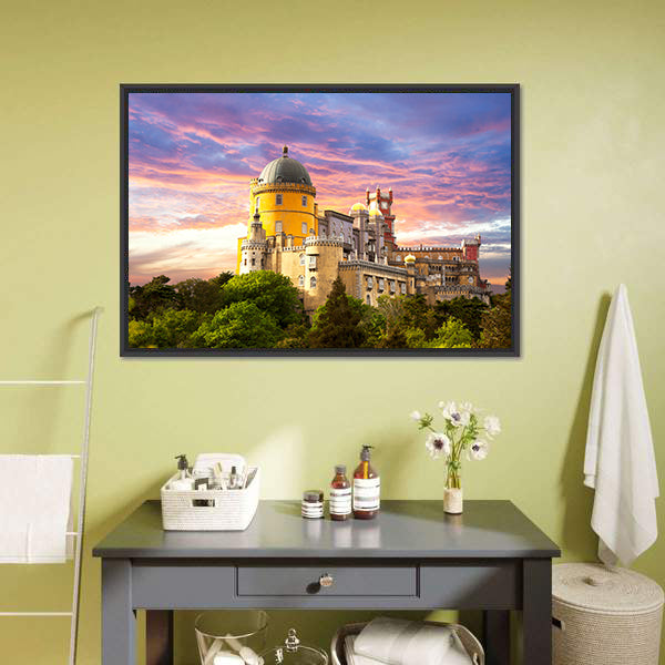 Fairy Palace In Sintra Portugal Canvas Wall Art-5 Horizontal-Gallery Wrap-22" x 12"-Tiaracle