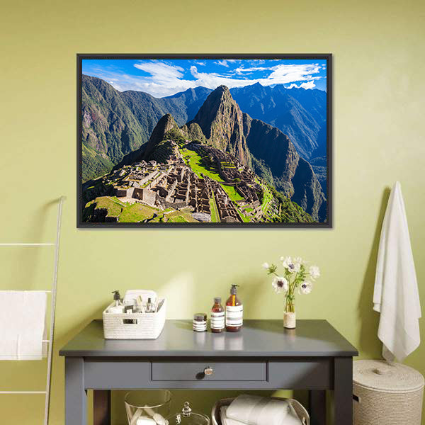 Machu Picchu Canvas Wall Art-5 Horizontal-Gallery Wrap-22" x 12"-Tiaracle