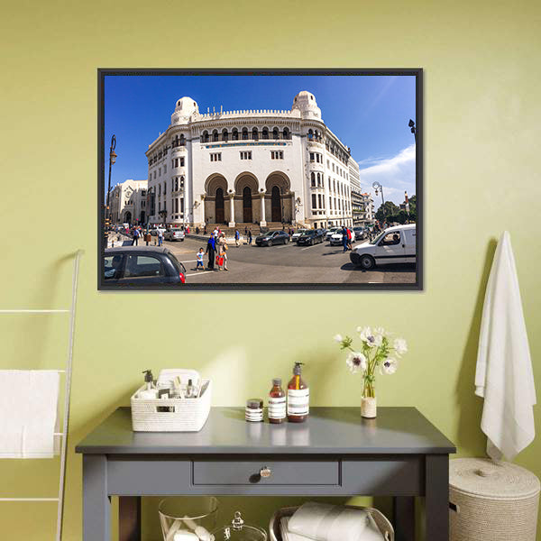 La Grande Poste in Algiers Canvas Wall Art