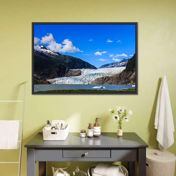 Mendenhall Glacier and Lake, Juneau Canvas Wall Art