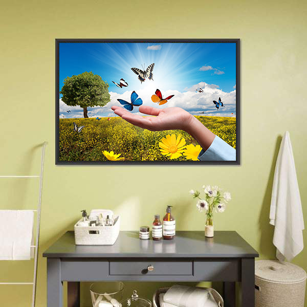 Environmental Protection Concept Canvas Wall Art-5 Horizontal-Gallery Wrap-22" x 12"-Tiaracle