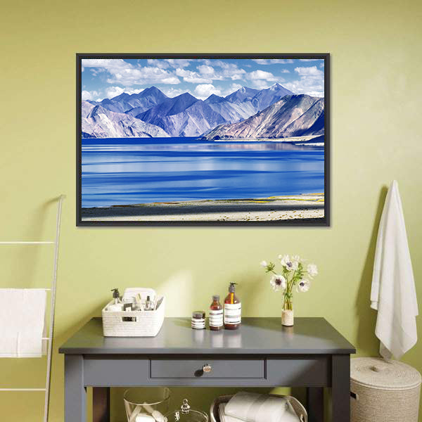 Lake In Ladakh Canvas Wall Art-5 Horizontal-Gallery Wrap-22" x 12"-Tiaracle