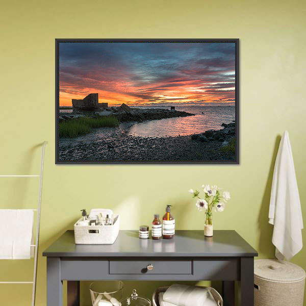 Eastern Shore In Virginia Canvas Wall Art-5 Horizontal-Gallery Wrap-22" x 12"-Tiaracle