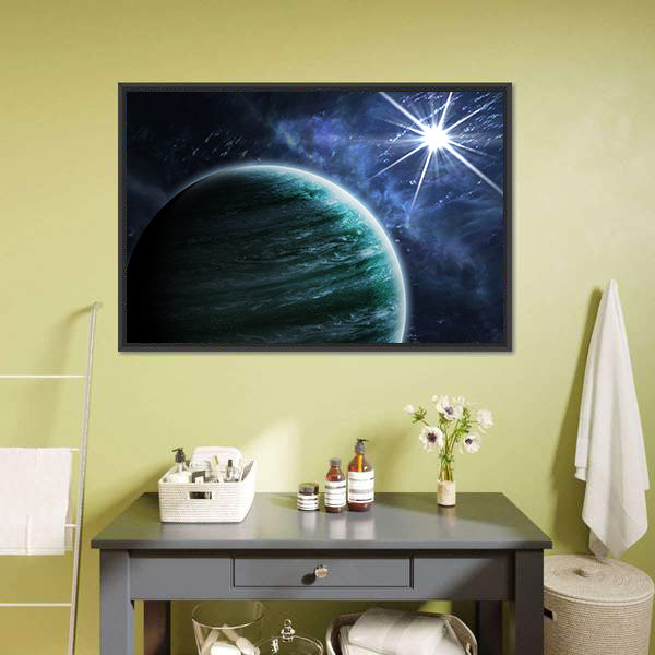 Big Gassy Planet Canvas Wall Art-3 Horizontal-Gallery Wrap-25" x 16"-Tiaracle