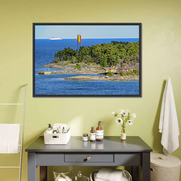 Kyto Island Lighthouse, Finland Canvas Wall Art