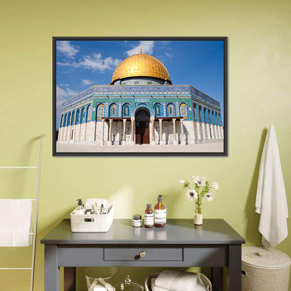 Jerusalem Day View Canvas Wall Art-5 Horizontal-Gallery Wrap-22" x 12"-Tiaracle