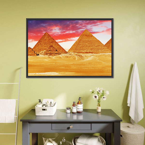 Egyptian Pyramids Canvas Wall Art